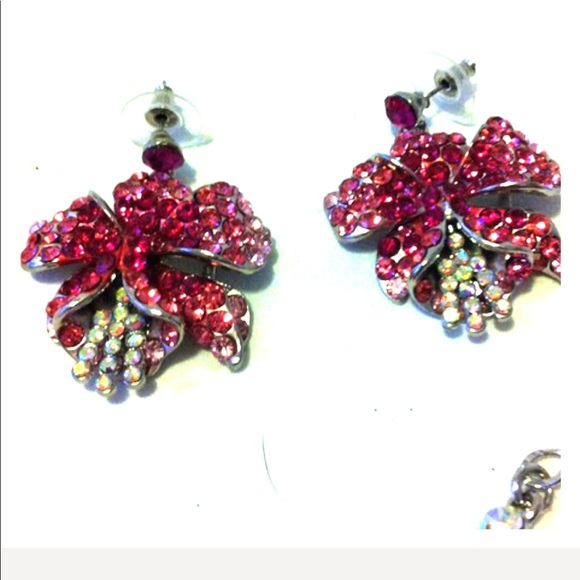 Estate Crystal Necklace Earrings Set - Picture 2 of 7